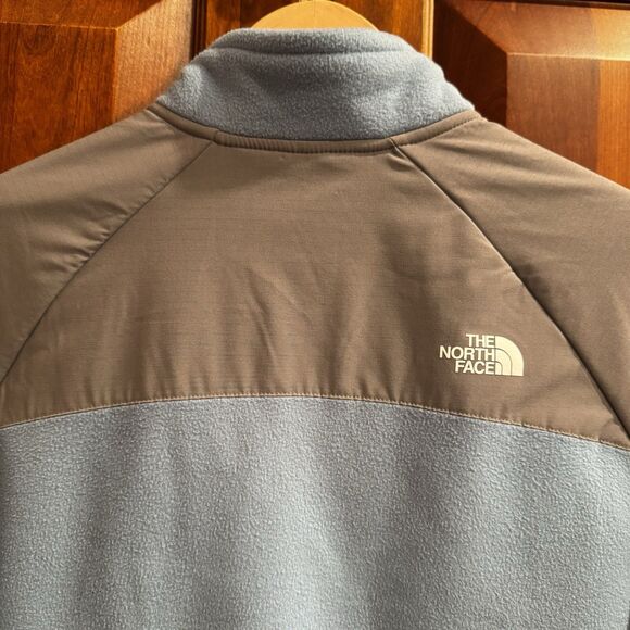 NWT The North Face Women's Glacier Heavyweight 1/2 Zip Fleece Blue Gray Size L - Picture 12 of 16